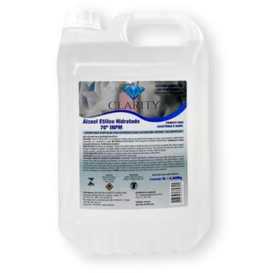 Álcool Liquído 5L 70°INPM Clarity Care com 4 unidades