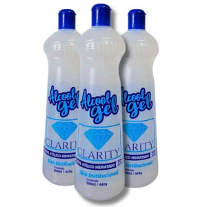 Álcool Gel 500ML 70°INPM Clarity Care com 12 unidades